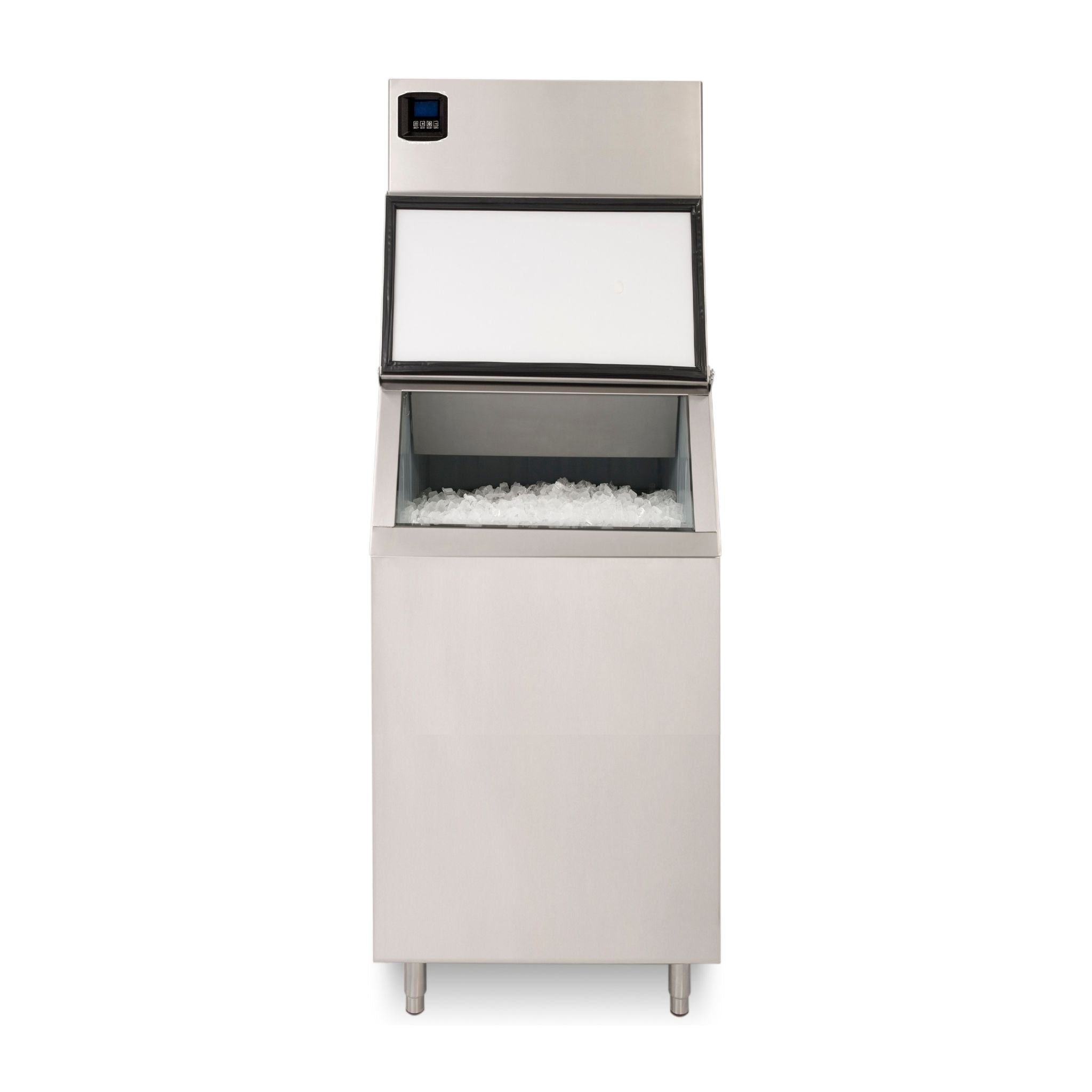 noriota ni360b310 22 inch modular commercial ice maker with ice bin full front view