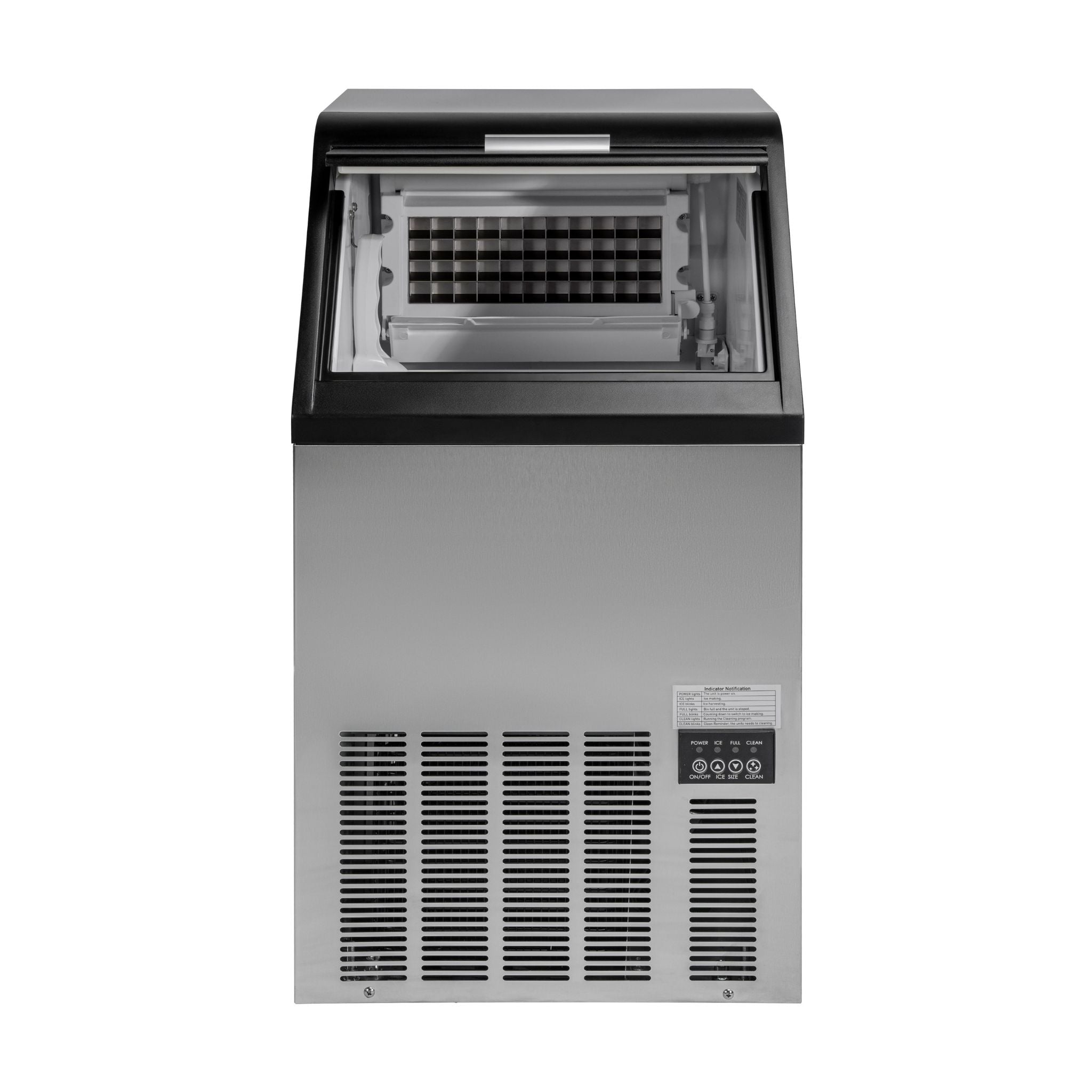noriota ni80f front view of ice maker 80lb