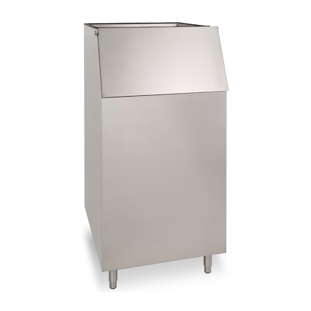 noriota nib310 stainless steel  ice storage bin angle left