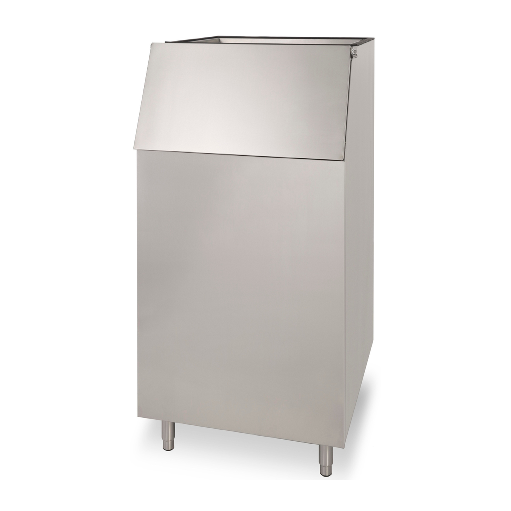 noriota nib310 stainless steel  ice storage bin angle right