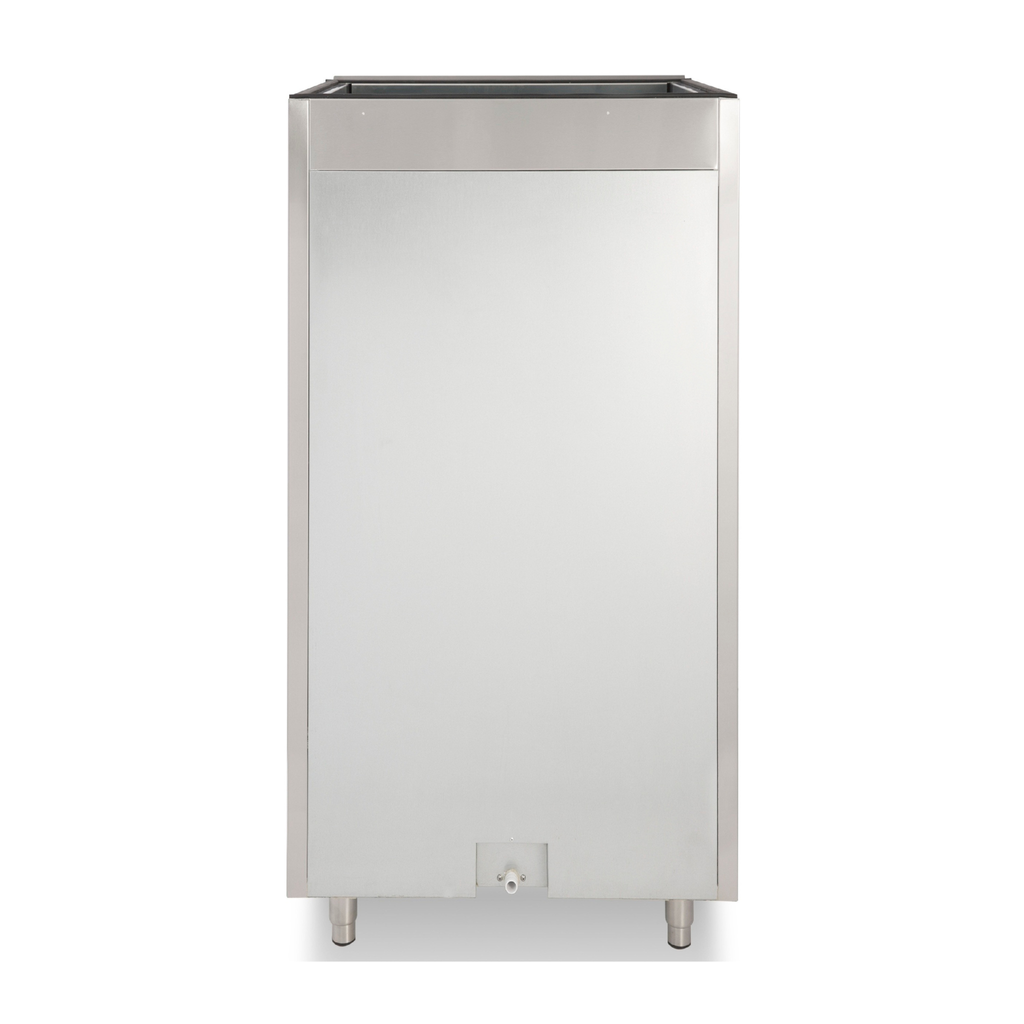 noriota nib310 stainless steel  ice storage bin back side or rear