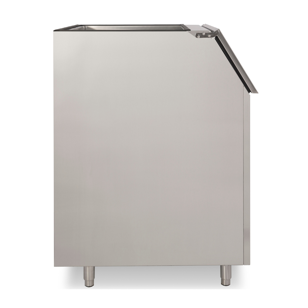 noriota nib310 stainless steel  ice storage bin left side