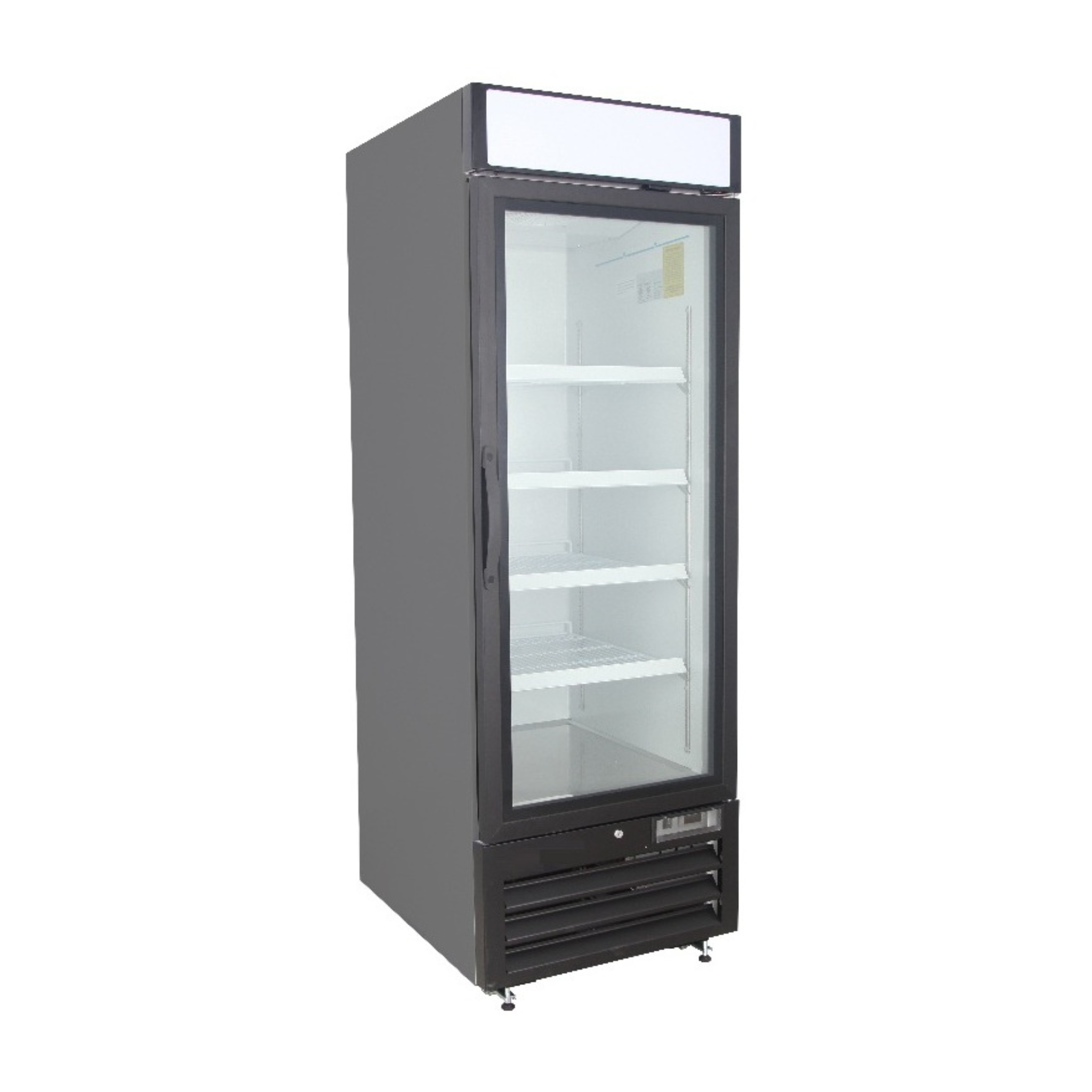 noriota nmf23b commercial  freezer merchandiser angle left