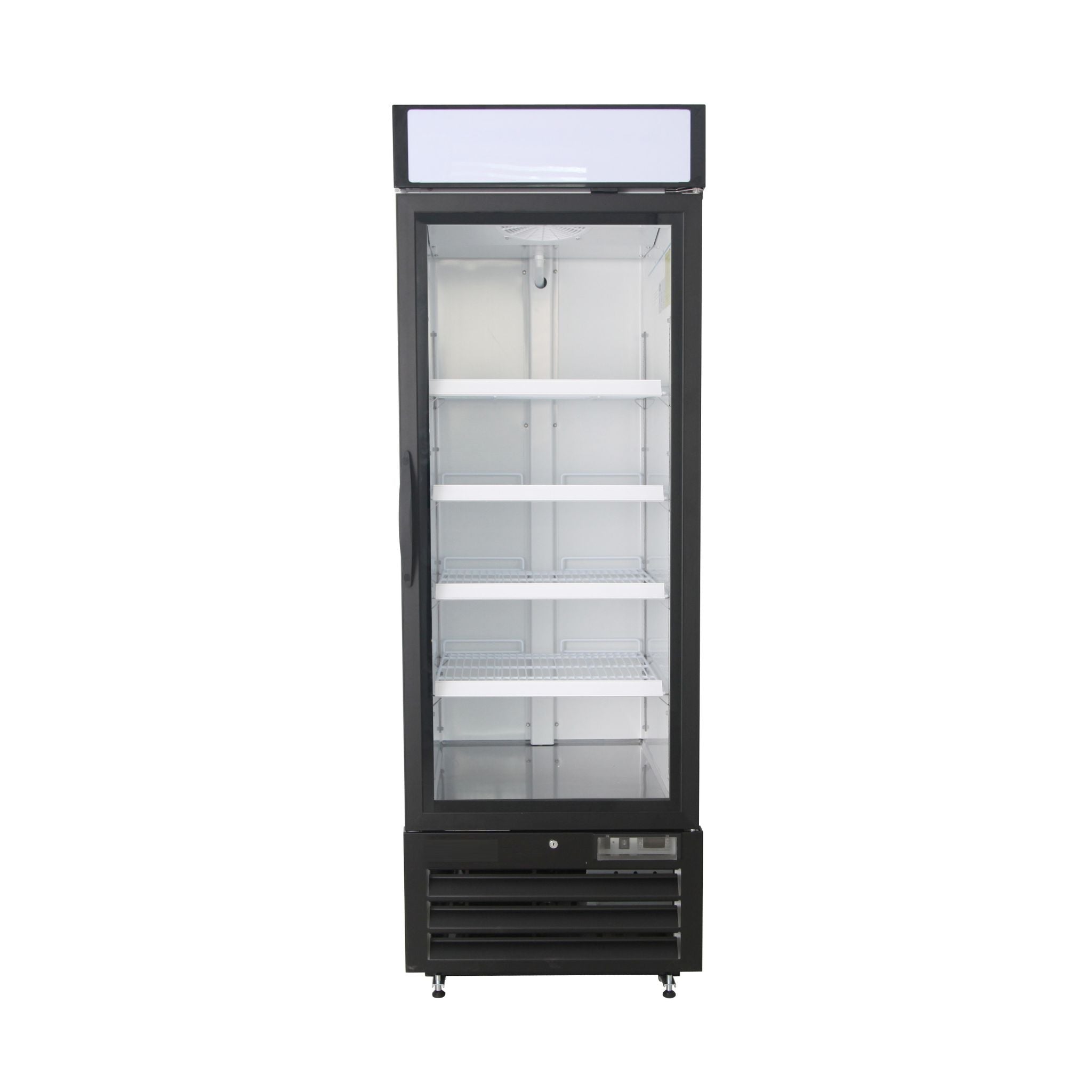 noriota nmf23b commercial  freezer merchandiser front view