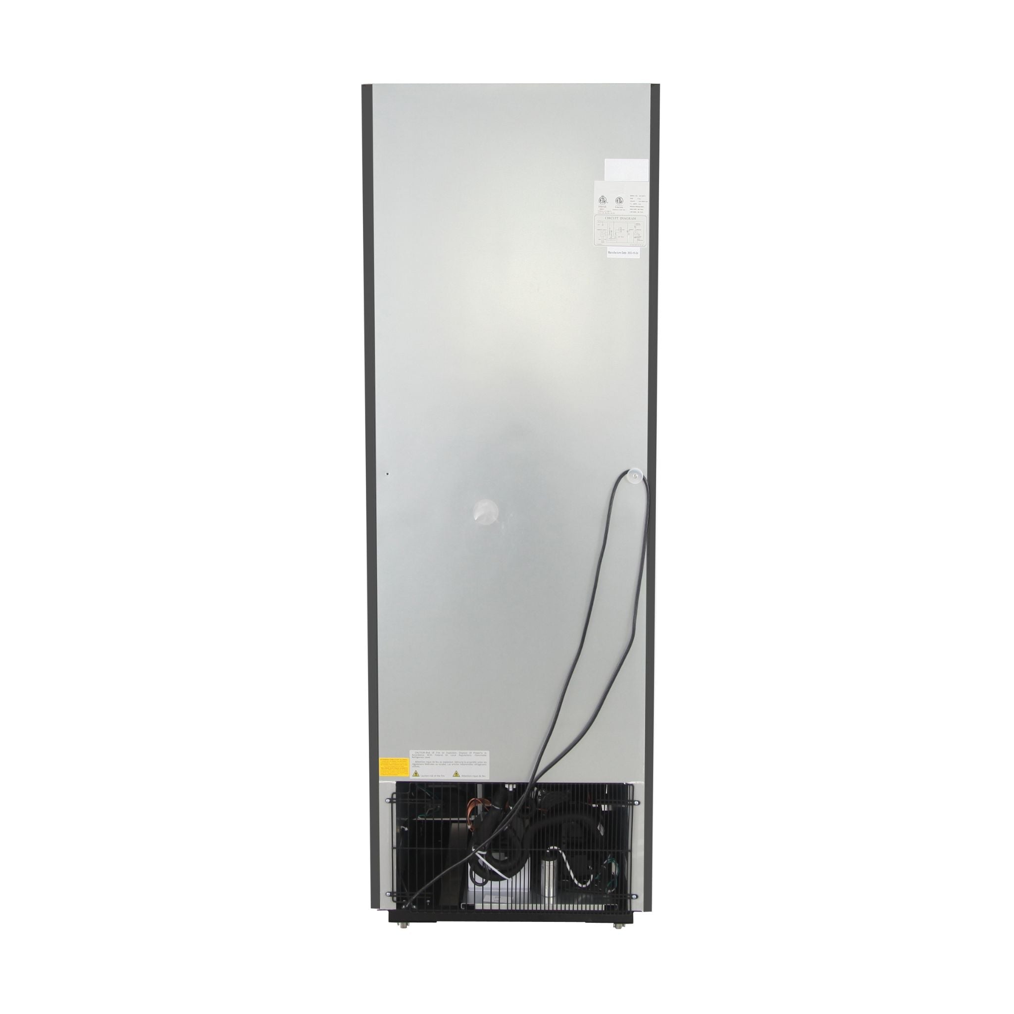 noriota nmf23b commercial  freezer merchandiser back side or rear