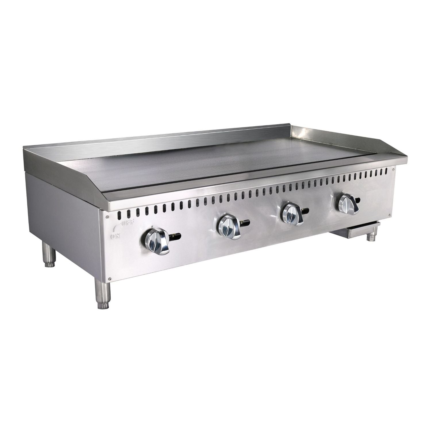 noriota nmg48 manual griddle angle left