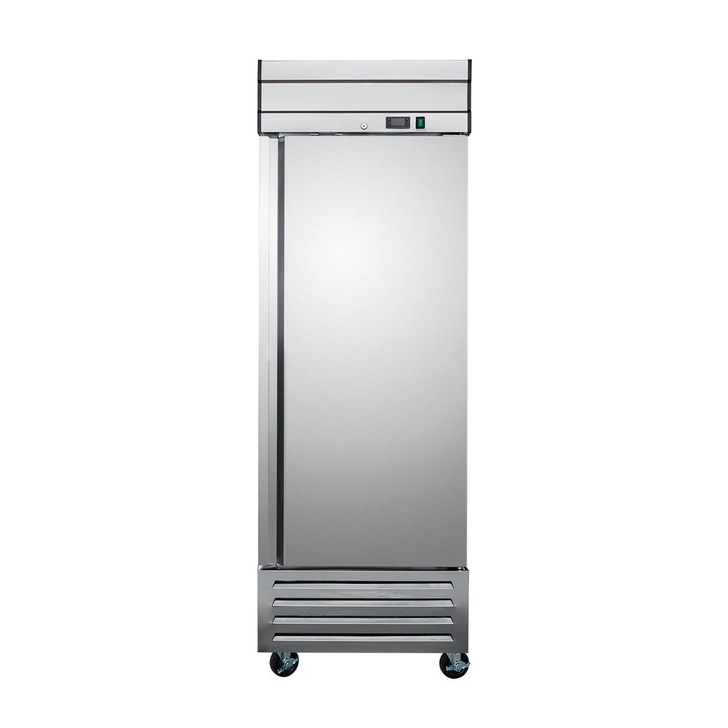 noriota nr23 single door front view stainless steel commercial refrigerator 