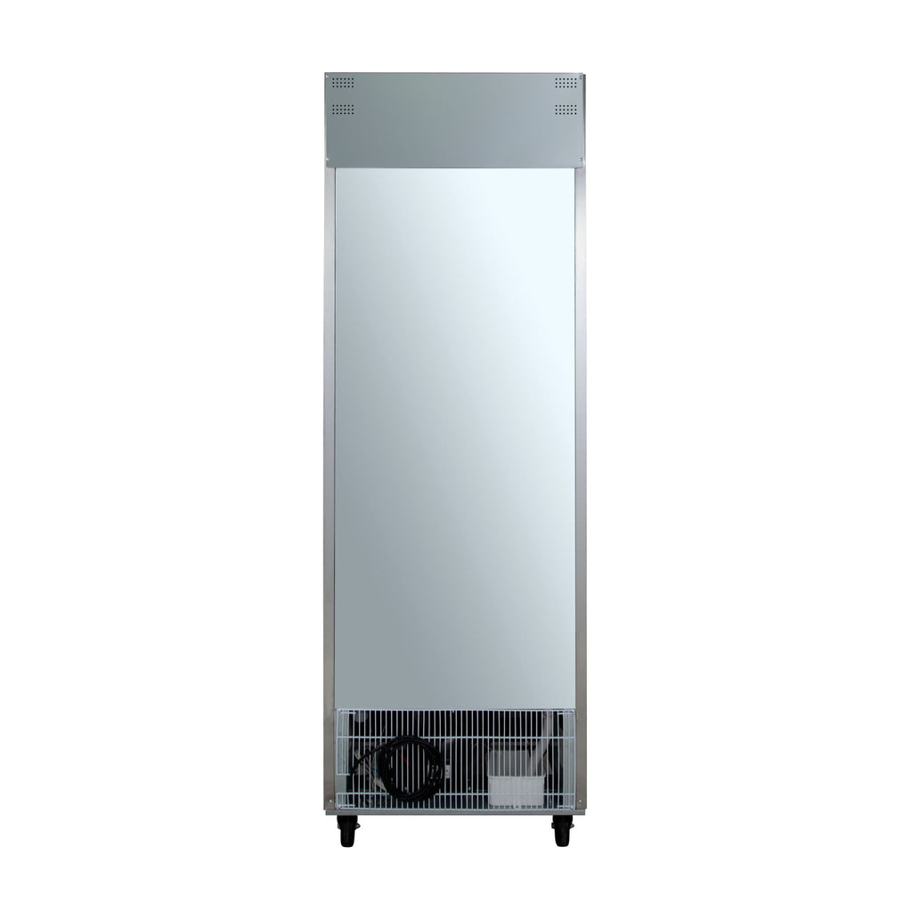 noriota nr23 single door rear stainless steel commercial refrigerator 