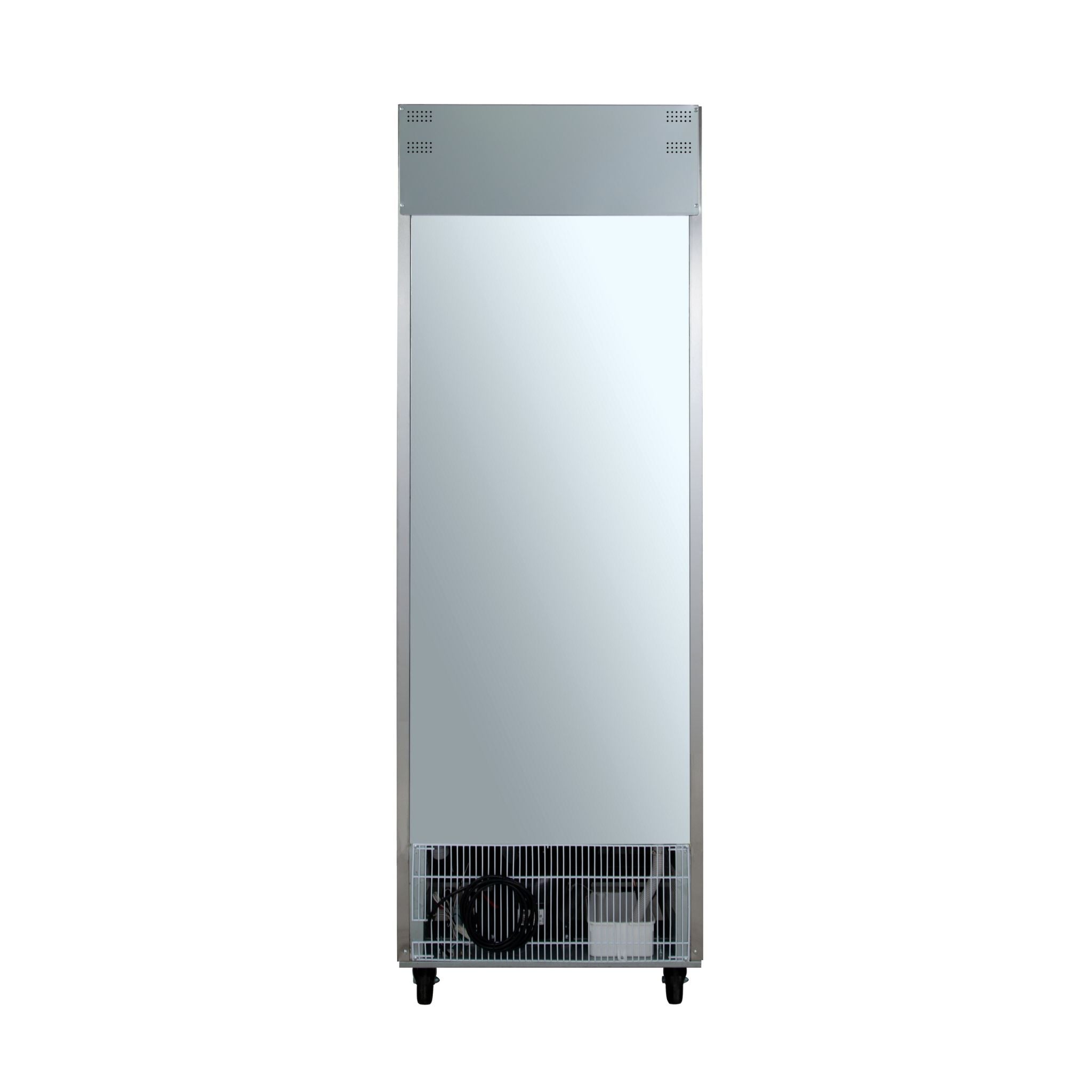 noriota nr23g glass single door rear stainless steel commercial refrigerator 