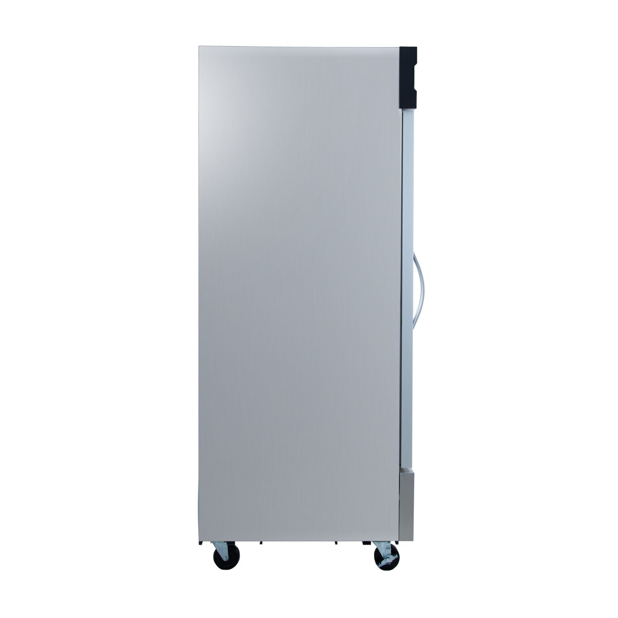 noriota nr23g glass single door left side stainless steel commercial refrigerator 