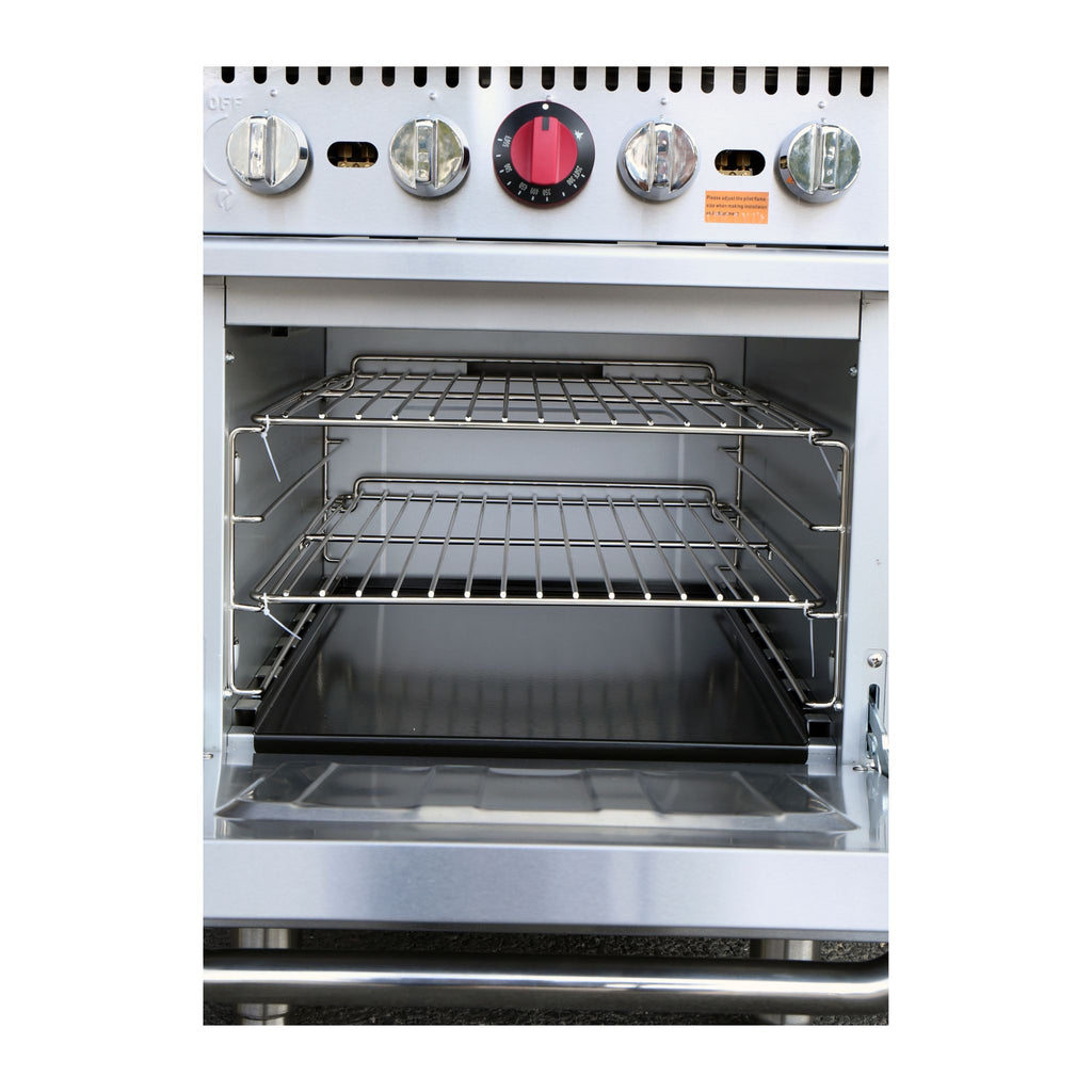 noriota nr24 as range with door open and close up of racks