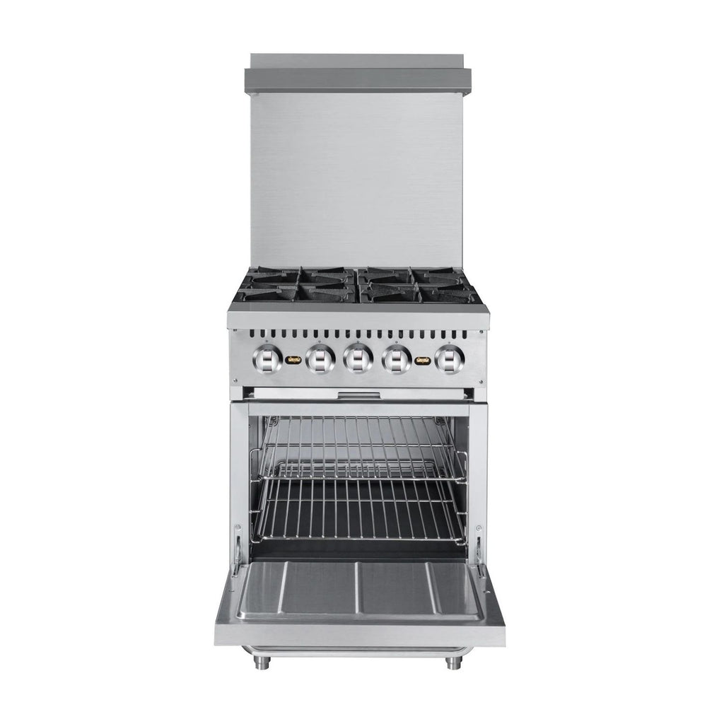 noriota nr24 gas range front door open