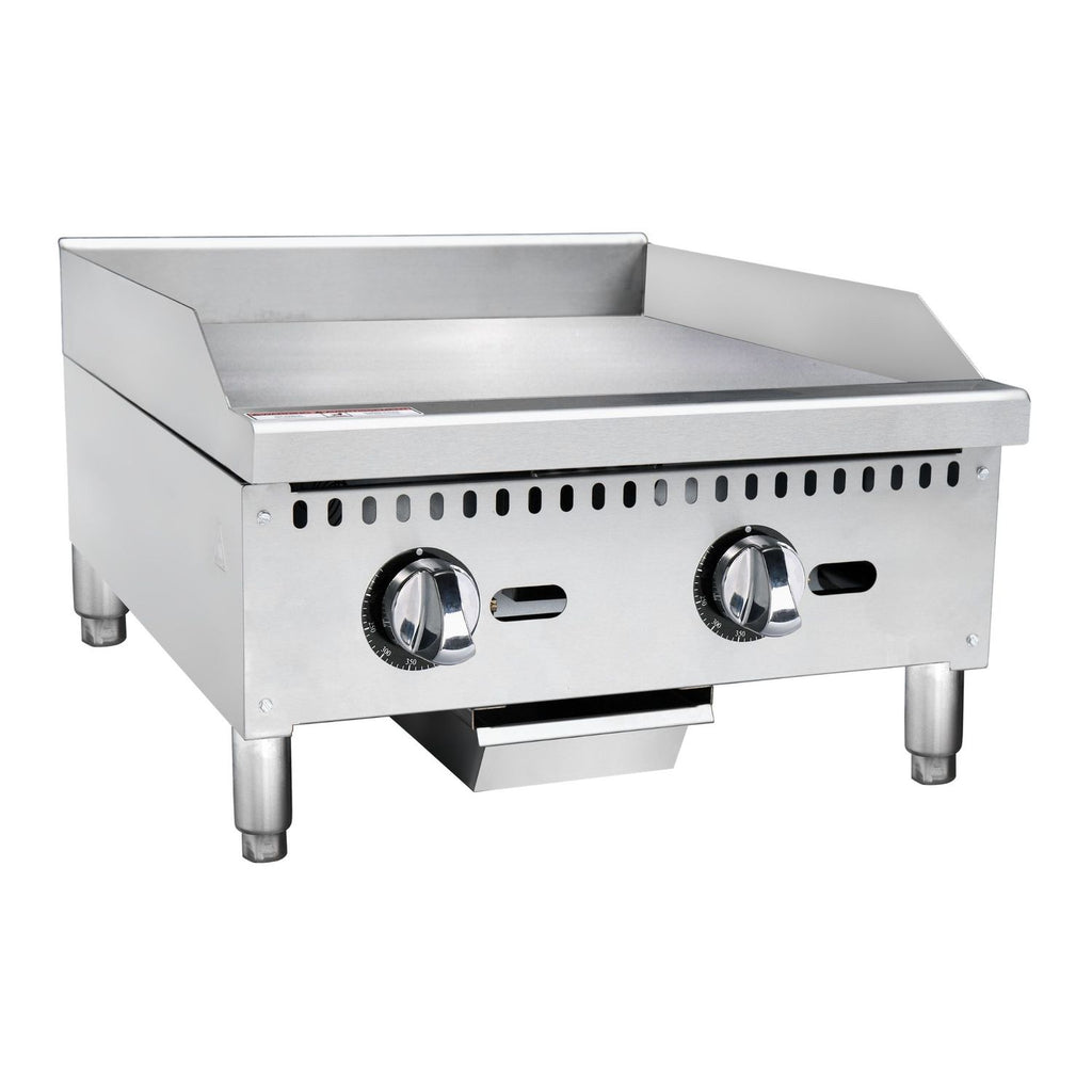 noriota ntg24 therrmostatic griddle angled left 