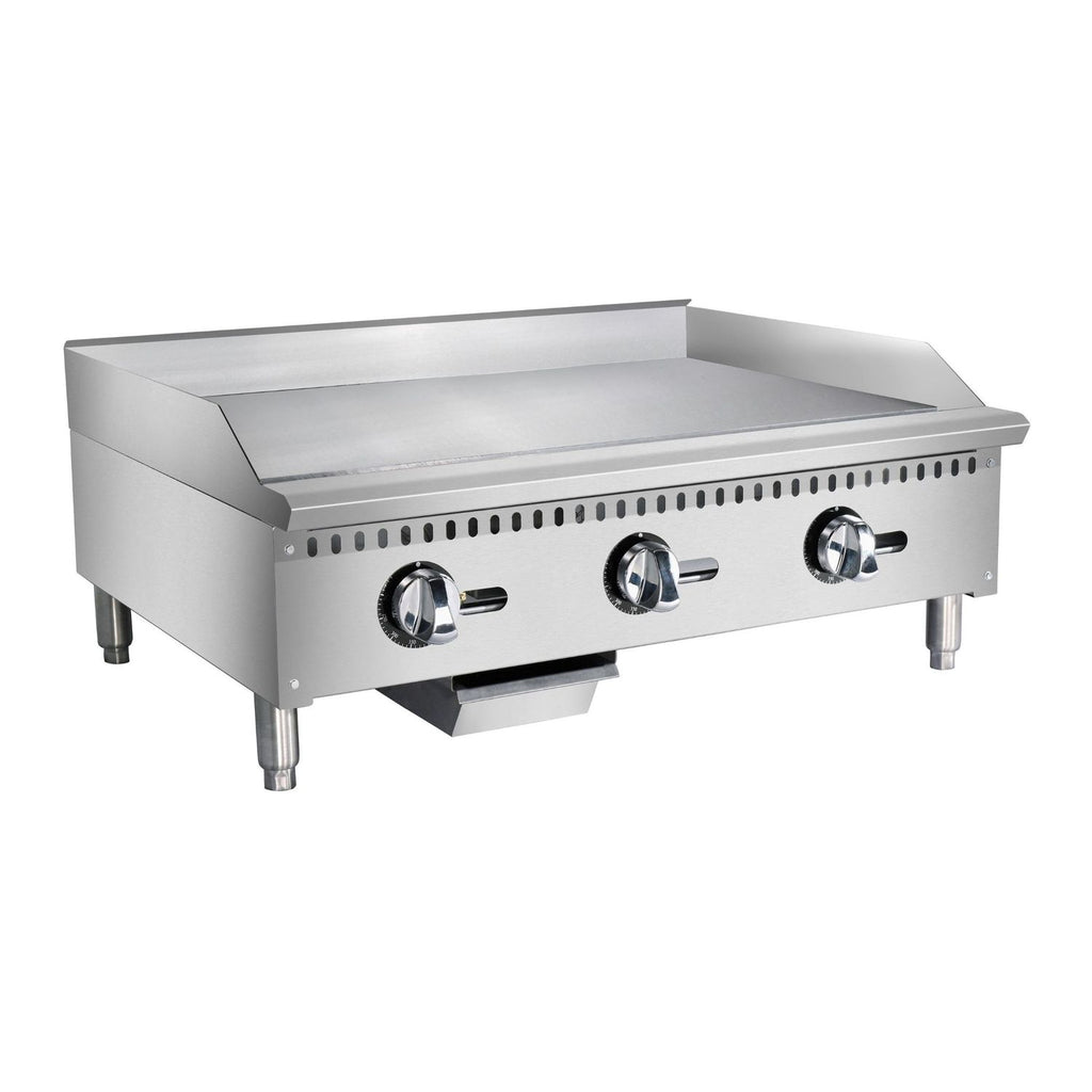 noriota ntg36 thermostatic griddle angle left