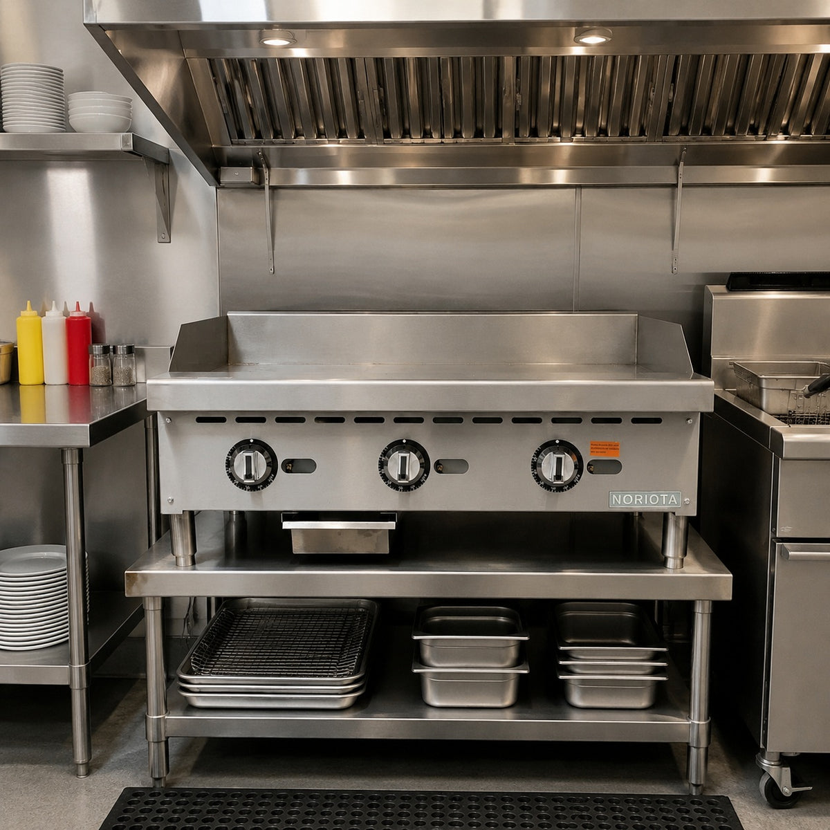 NTG36 Commercial Gas Griddle with Thermostatic Controls, 36 in
