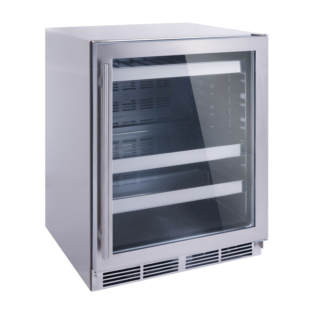 noriota nuc24opss beverage center glass door, indoor outdoor