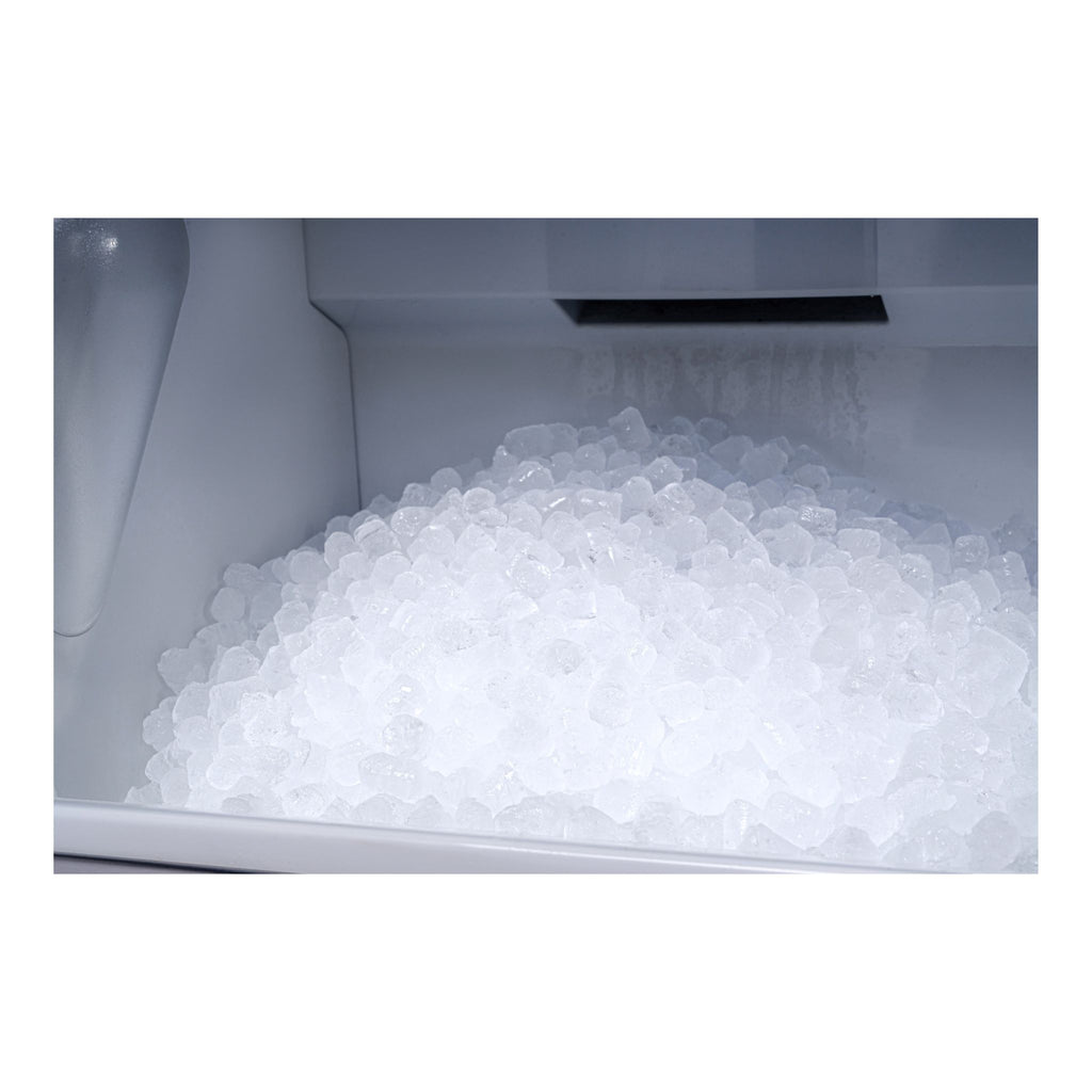 noriota nui15nopss indoor outdoor ice machine nugget ice bin full 