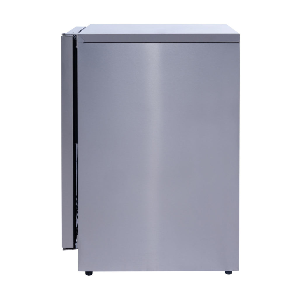 noriota nui15nopss indoor outdoor ice machine, nugget ice, left side 