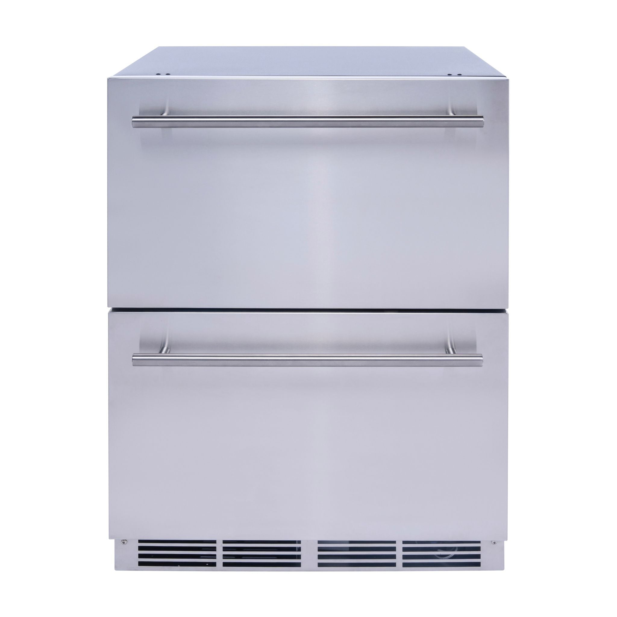 noriota NUR24DOPSS two drawer refrigerator stainless steel indoor outdoor