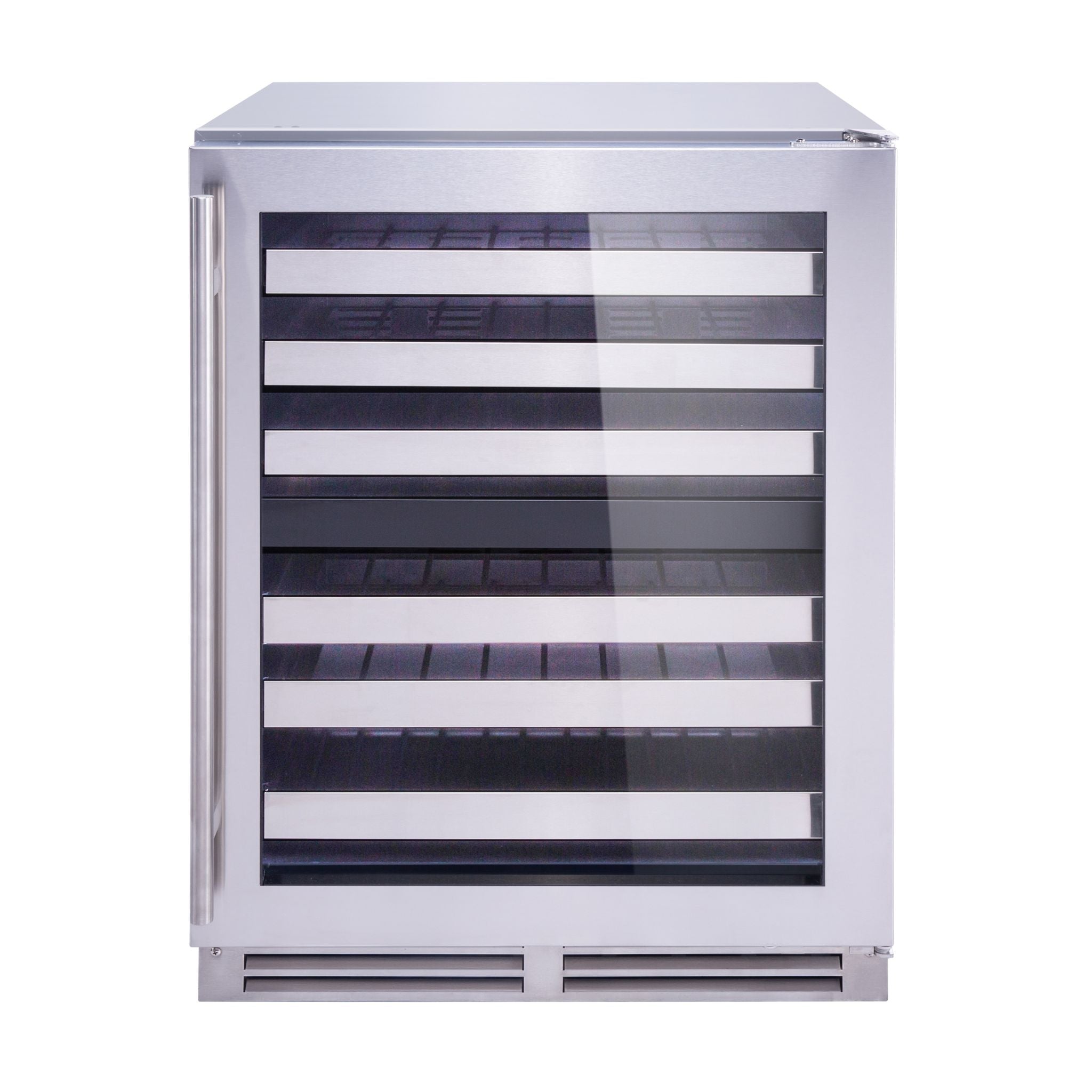 noriota nuwc24dzopss wine cooler front view